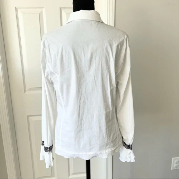 Steilmann Stretchy Patchwork Button Down  Shirt - Picture 3 of 16